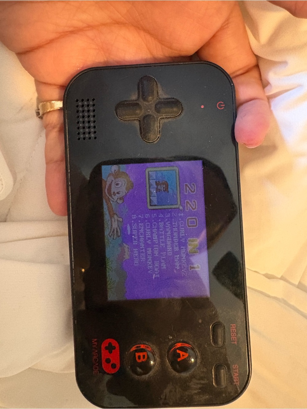 Black Handheld Retro Game Console - Portable Gaming